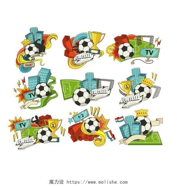 各类足球运动图标